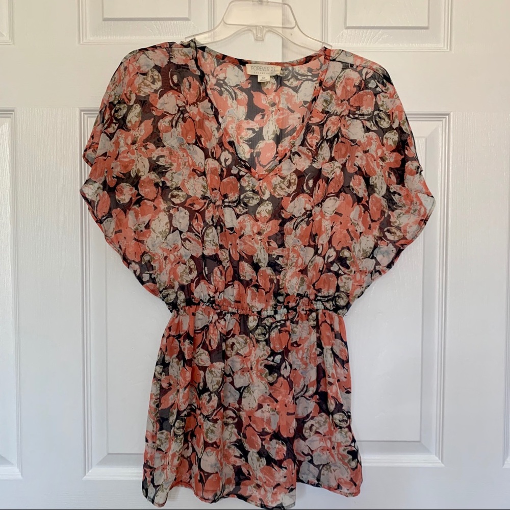 S Floral Tunic Top